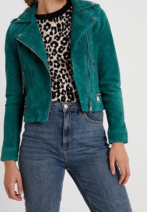 Leather jacket - green