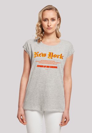 NEW YORK SHORT SLEEVE - T-Shirt print - heather grey