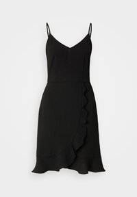 VMALVA SINGLET FRILL MINI DRESS  - Dnevna haljina - black