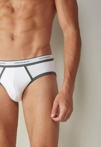 IUMAN Intimissimi Uomo AUS STRETCH MIT LOGO - Trusser - grau - 384i - white/graphite blend
