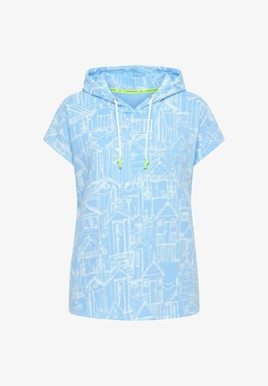 LAURASØN, HOODIE-SHIRT, KAPUZE, HALBARM - T-shirts print - pale blue