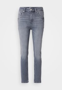 TROUSERS MID WAIST - Jeans Tapered Fit - light grey