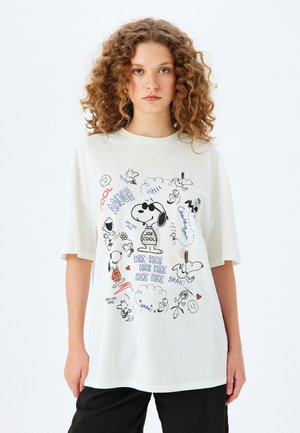Koton SNOOPY  - T-shirt print - beige