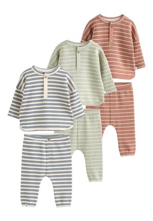 REGULAR FIT 6 PIECE SET - T-shirt à manches longues - mineral stripe