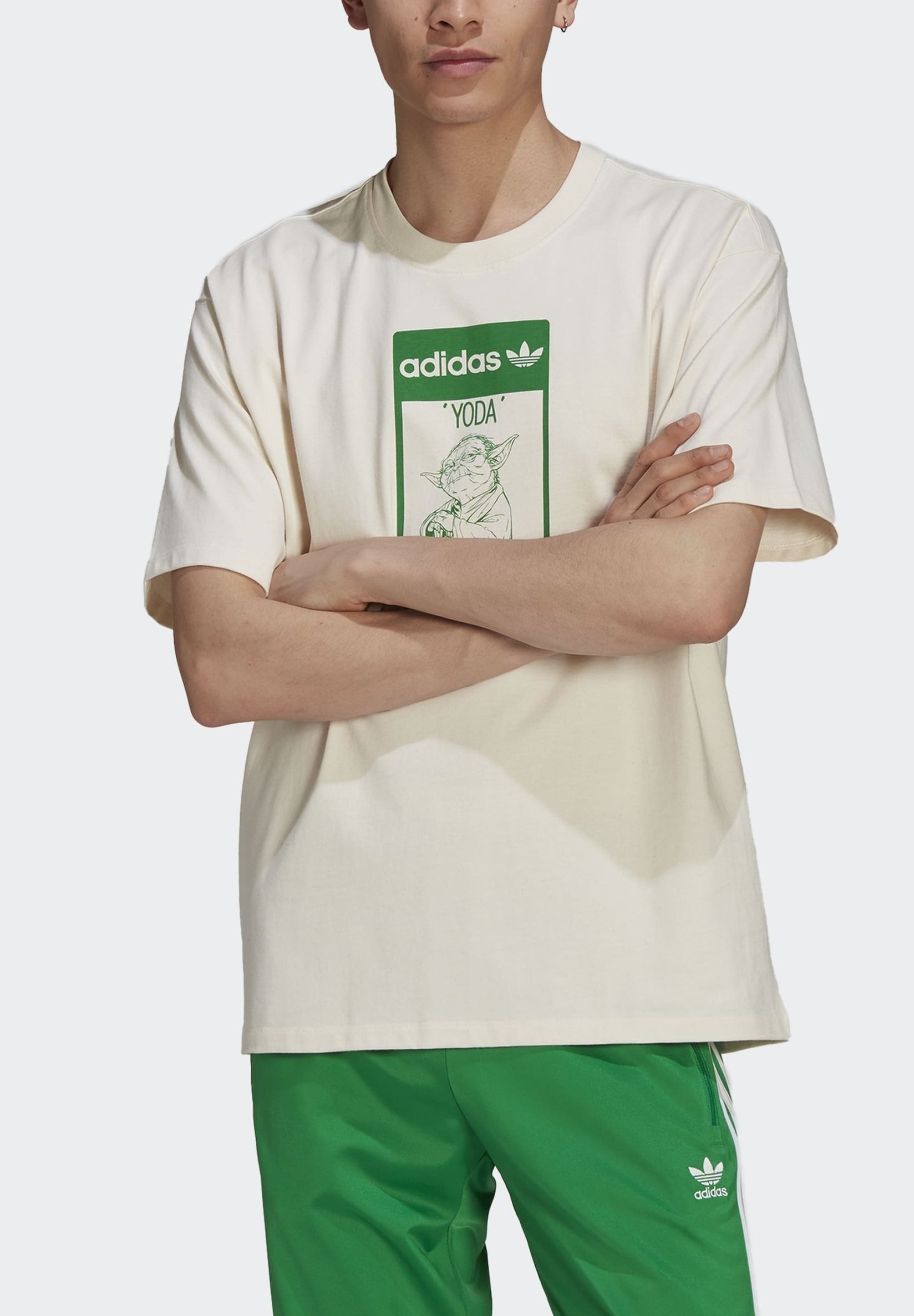 adidas Originals TEE YODA - Camiseta estampada - white/blanco - Zalando.es
