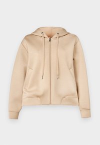 PARSEC - Majica s kapuljačom i patentnim zatvaračem - beige