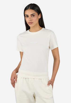 YONA SLIM TEE - T-shirts - washed unbleached white gum