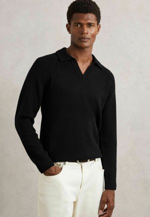 REGULAR FIT  - Langarmshirt - black