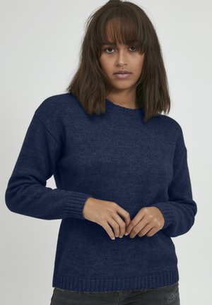 PZIRIS LS - Strickpullover - moonlit ocean