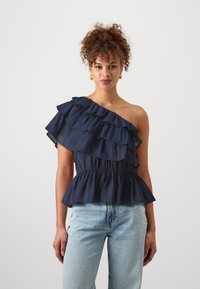 Vero Moda Tall - VMLUCA ONE SHOULDER - Blouse - night sky Thumbnail Image 1
