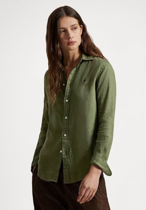 CLASSIC FIT LINEN SHIRT - Πουκαμίσα με κουμπιά - supply olive