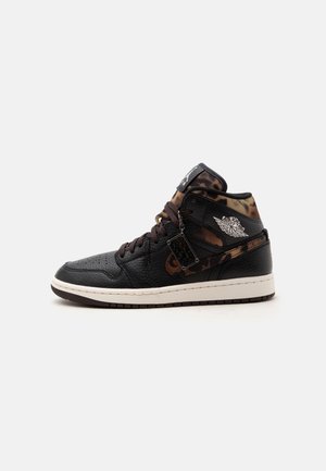 Jordan, AIR JORDAN 1 MID SE UNISEX - Високи маратонки - black/chalk/brown