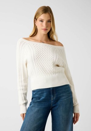 Strickpullover - weiß