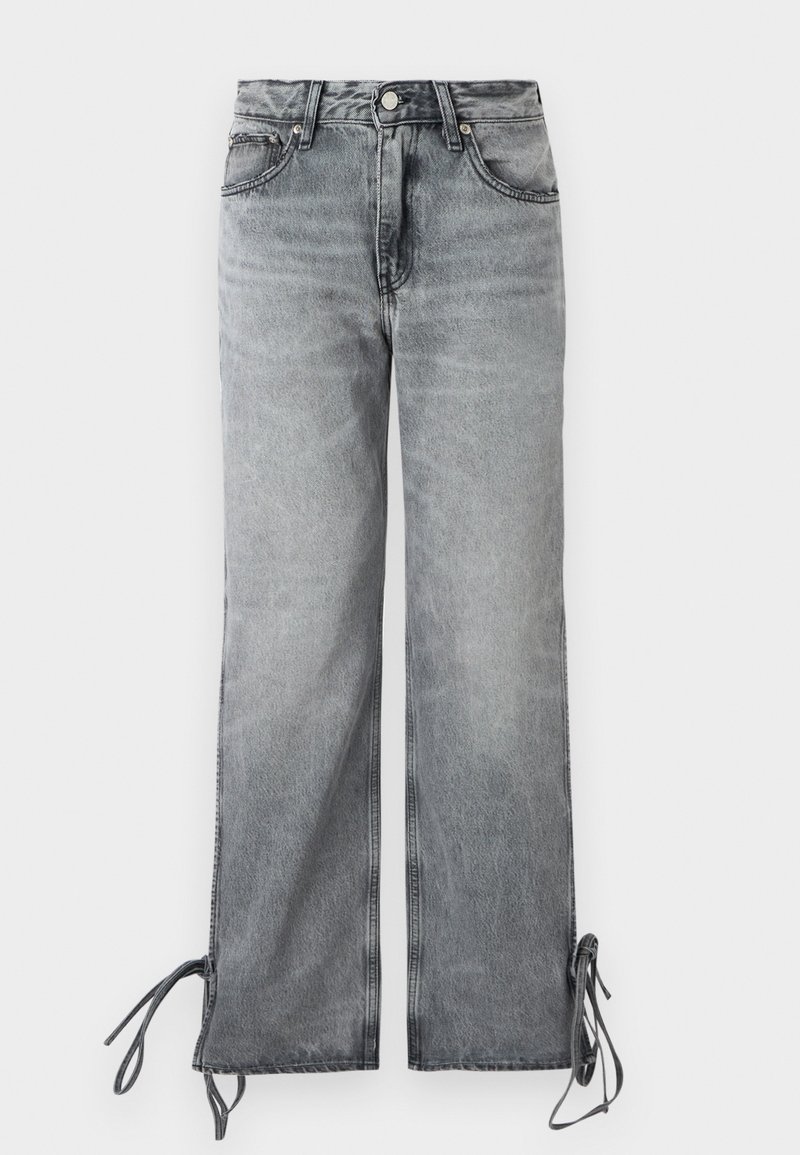Won Hundred BAGGY STRING - Straight leg jeans - sim grey/grey denim ...