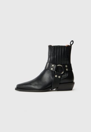 VIOLET - Cowboy- / bikerstøvlette - black