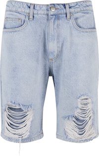 MORI DESTROYED - Short en jean - light blue