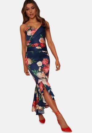 SLEEVELESS FLORAL PRINT - Společenské šaty - dark blue