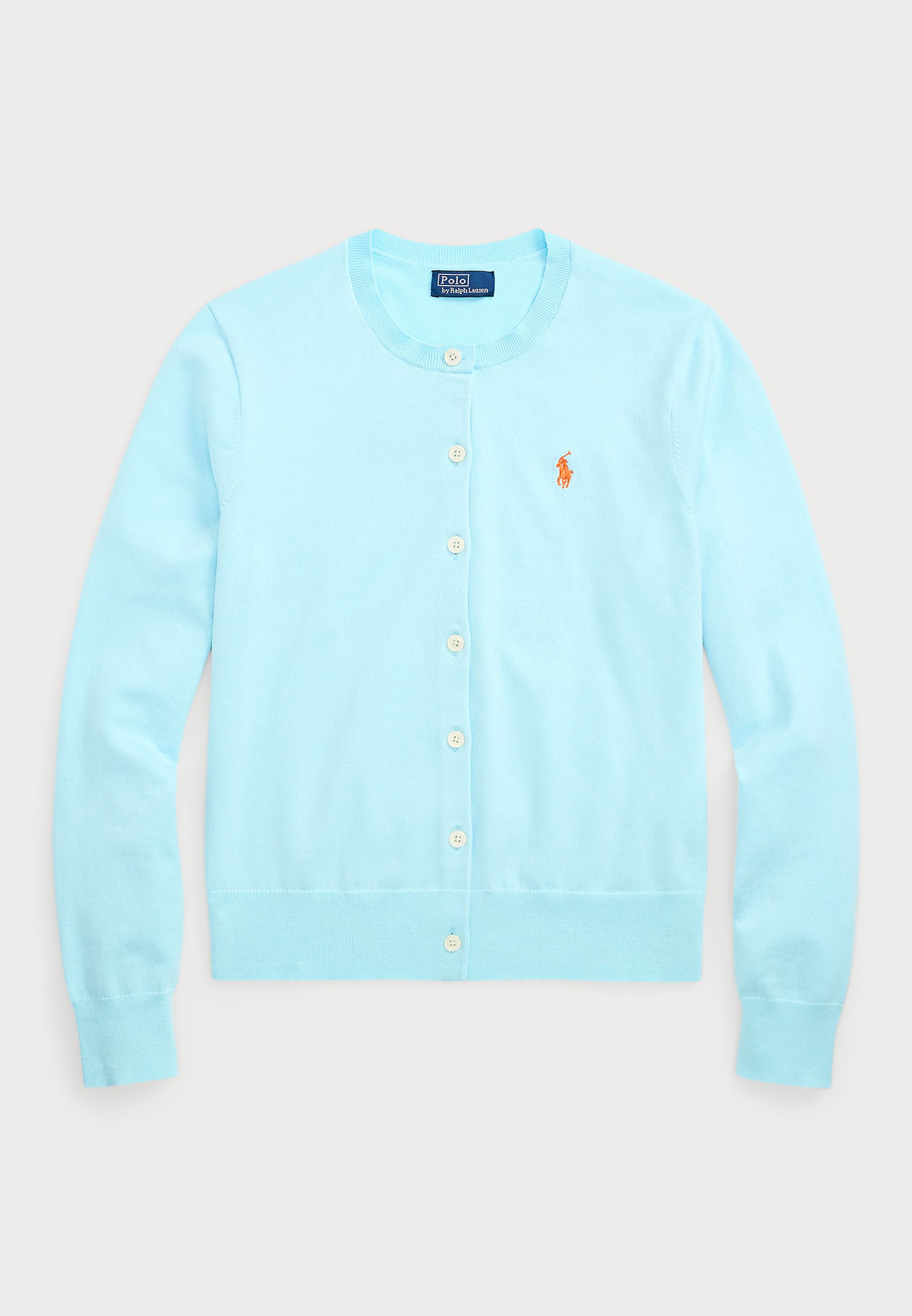 Polo Ralph Lauren ライトブルー カーディガン Polo Ralph Lauren CARDIGAN LONG SLEEVE - Cardigan - acadia blue