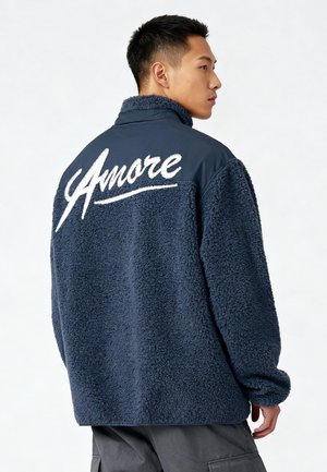 AMORE EMBROIDERY UNISEX - Fleecejas - dark blue