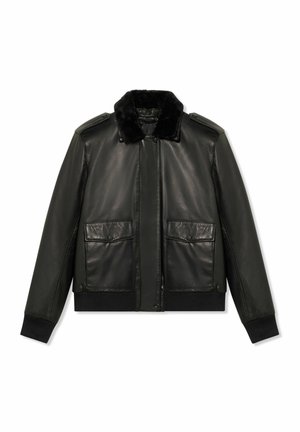 Lederjacke - black