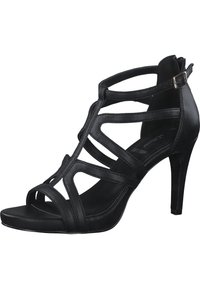 s.Oliver Sandalen met hoge hak - black