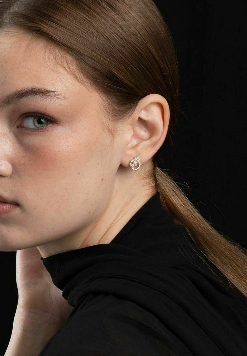 SNÖ of Sweden MAYFAIR KNOT - Örhänge - g clear