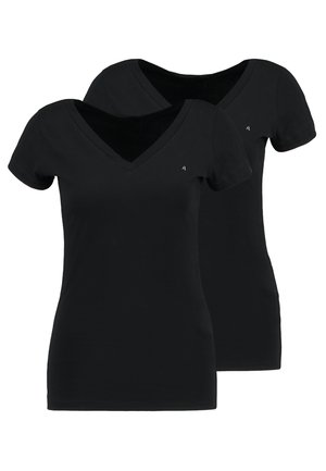 Replay 2 PACK - Pamata T-krekls - black/black
