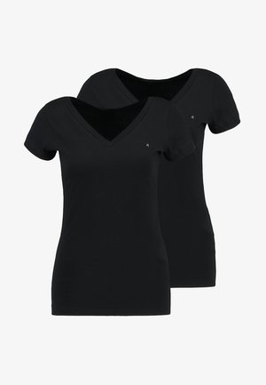Replay 2 PACK - T-shirt basic - black/black