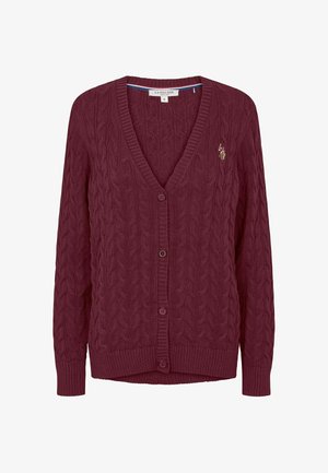 U.S. Polo Assn., UWLIBBI V-NECK - Gilet - tawny port