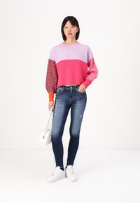 ONLY ONLHILLA MIX BOX O NECK - Maglione - raspberry sorbet