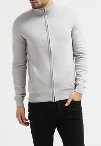 Pier One Chaqueta de punto - light grey melange