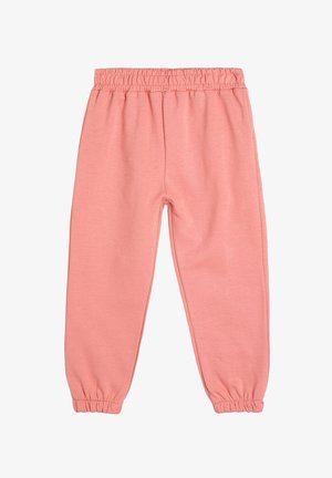 Roze katoenen sweatpants met een elastische tailleband en elastische boorden, met een zachte textuur en een relaxte pasvorm over de hele lengte.