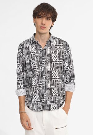 Shirt - white black