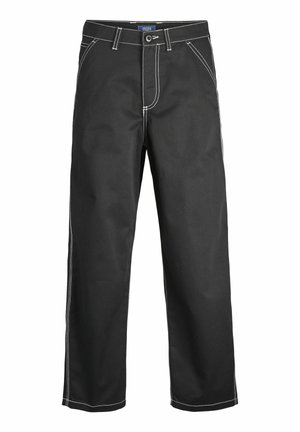 JPSTALEX CONTRAST WORKER  - Trousers - black