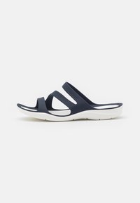 Crocs - SWIFTWATER - Pantolette flach - navy/white Thumbnail-Bild 1