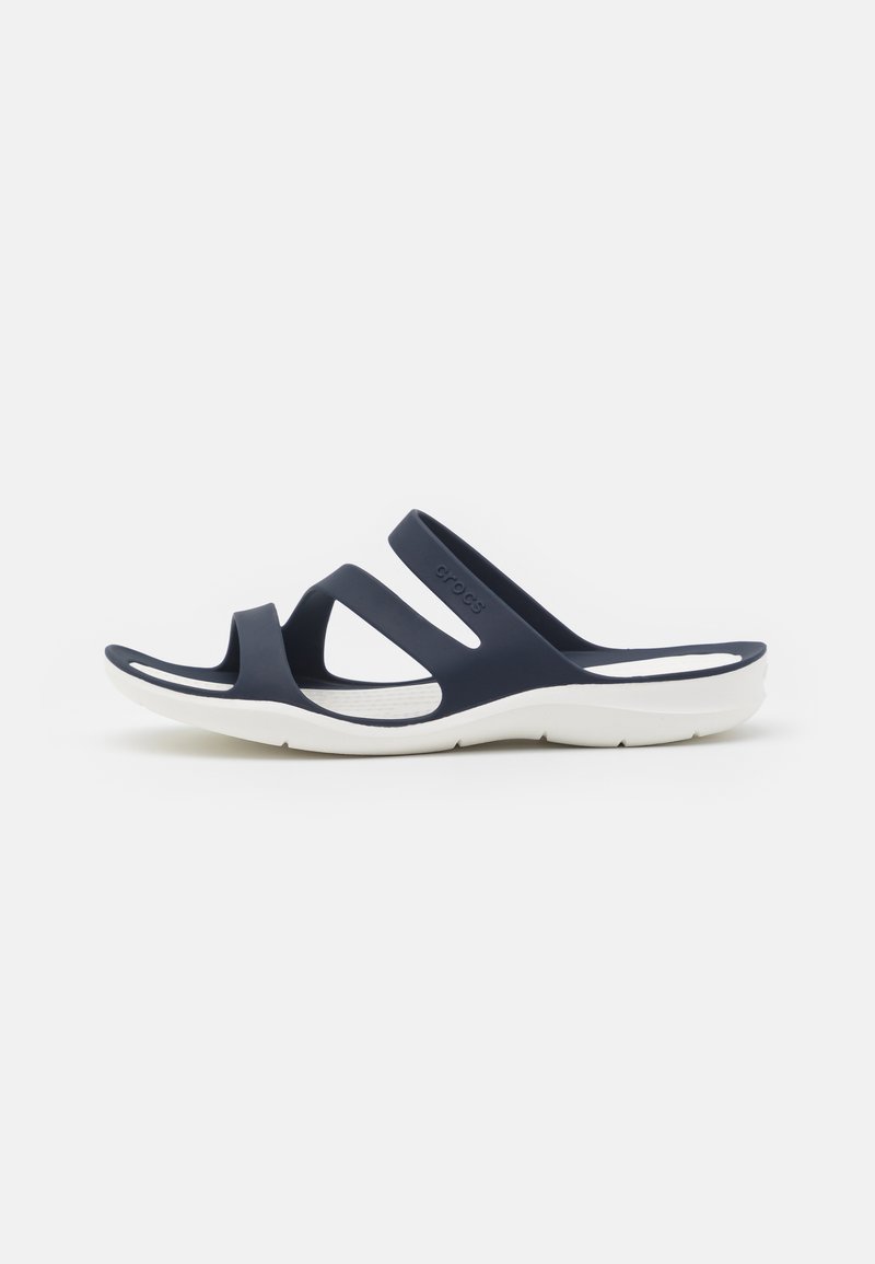 Crocs - SWIFTWATER - Iešļūcenes - navy/white, Palielināt