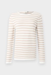 NEW OTTOMAN - Jumper - sand stone off/white