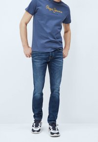 Pepe Jeans Triko s potiskem - blue