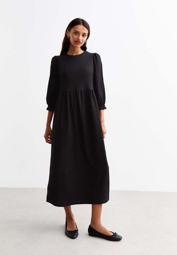 CROPPED SLEEVE TEXTURED SMOCK - Freizeitkleid
