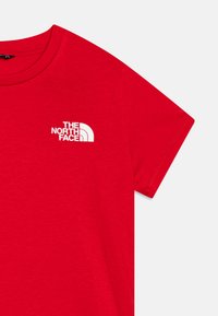 The North Face TEEN SIMPLE DOME REGULAR TEE - Nyomott mintás póló - red