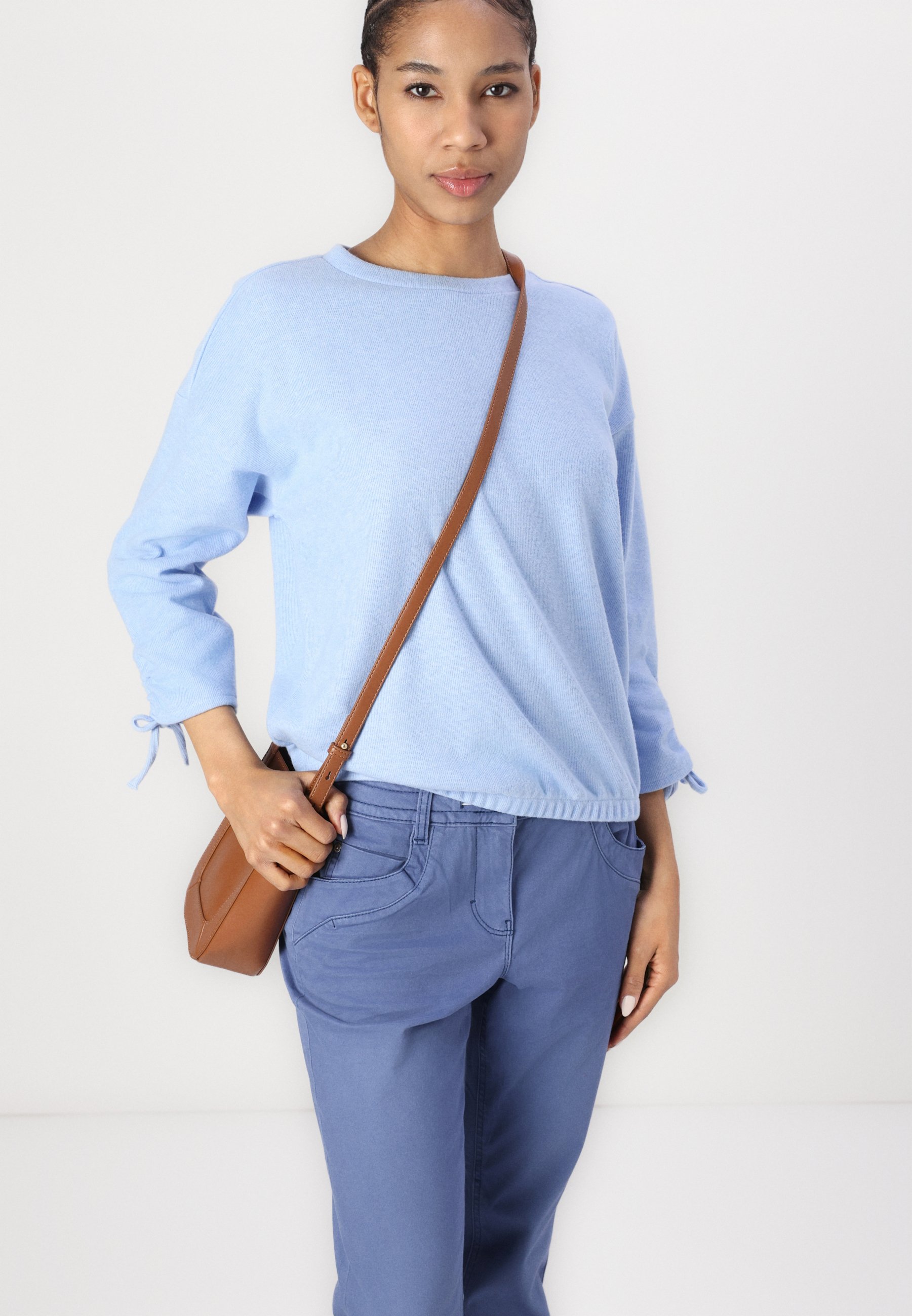 売れ筋商品|||トム テイラー デニム ニット&セーター レディース アウター COZY - Jumper - light blue melange TOM TAILOR DENIM COZY - Jumper - light blue melange/light