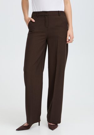 b.young, BYDANTA WIDE LEG - Pantalon classique - java melange