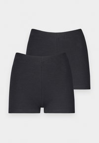 Even&Odd by Zalando RIB TINY SHORTS 2 PACK - Shorts - black