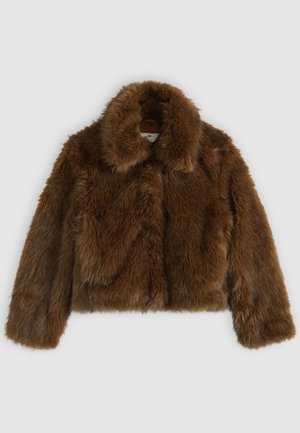 Levi's®, LANEY FAUX FUR JACKET - Veste d'hiver - downtown brown polyester