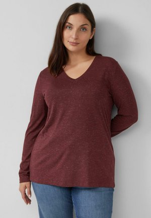 Langarmshirt - bordeaux