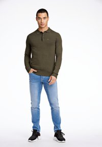 Lindbergh LONG SLEEVE  - Pikeepaita - army mel
