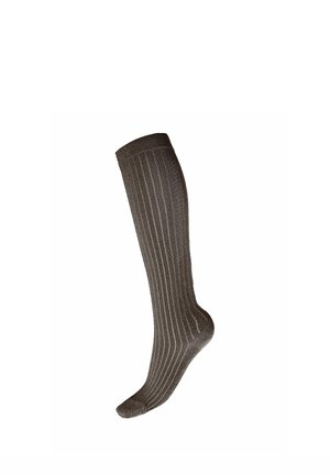 Wolford SHIMMER RIB KNEE-HIGHS - Calzettoni - silver-coloured