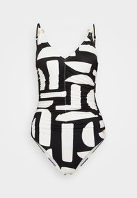 SUMMER ALLURE - Jednodílné plavky - white/black