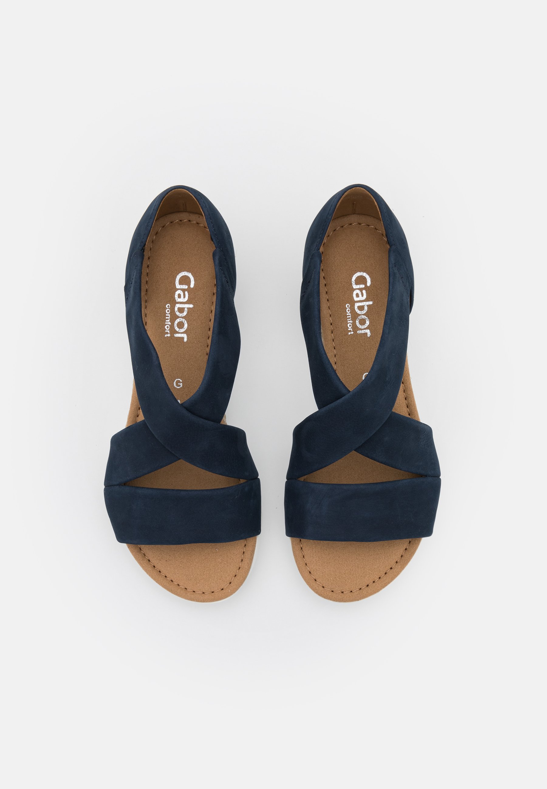 Gabor Comfort Sandalen met sleehak - navy/Blauw - Zalando.nl
