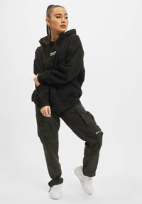 DEF DOUBLE - Kapuzenpullover - black